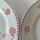 Pair of flat plates Lunéville model Lucien – Clover decoration early 20th century