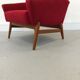 DANISH DESIGN ARMCHAIR IN WOOL & TEAK WOOD, 1970S