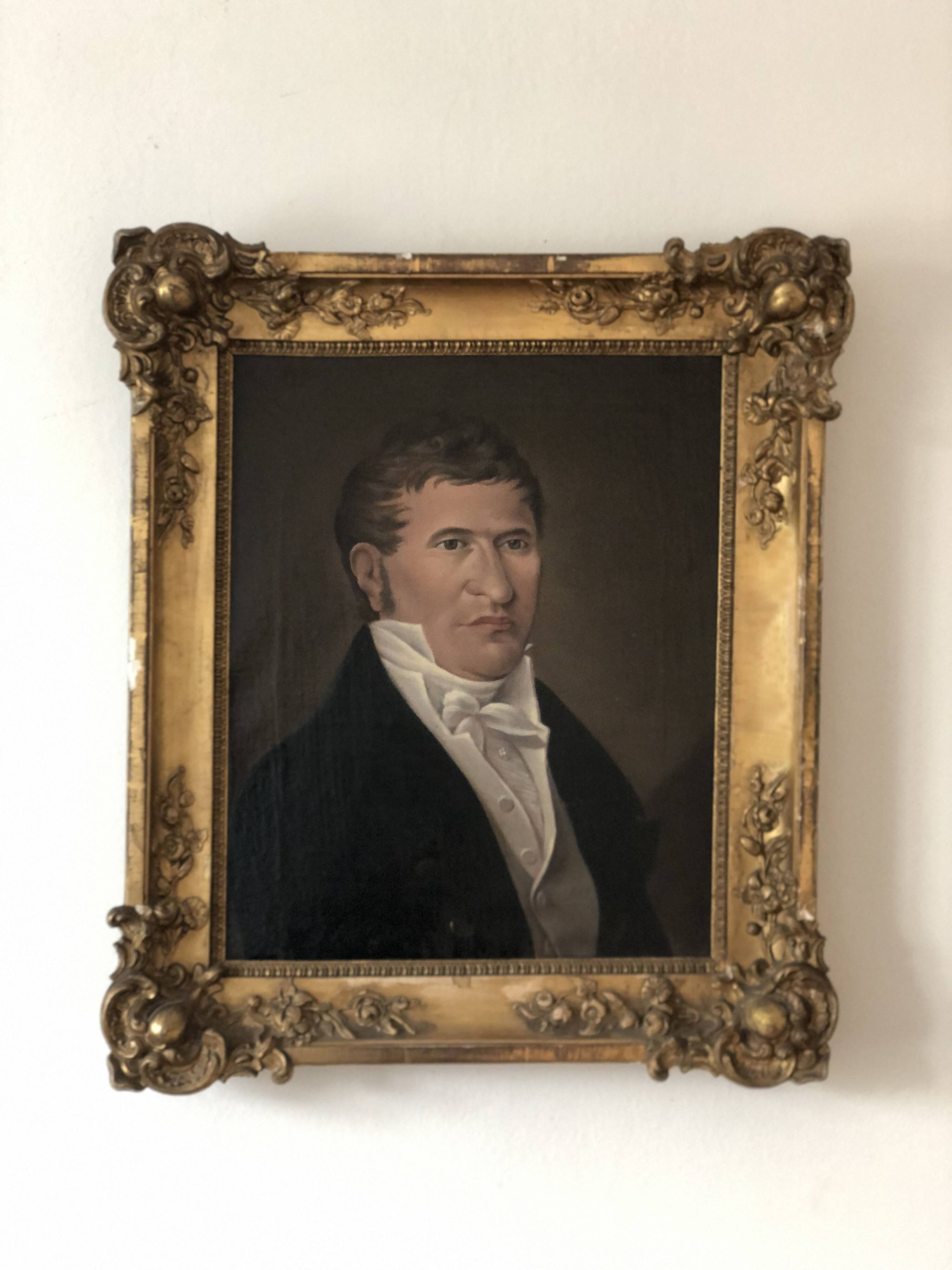 19th century Antique Oil Painting of a German Gentleman, circa 1850