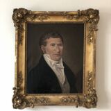 19th century Antique Oil Painting of a German Gentleman, circa 1850