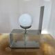 "uginox" lamp in folded, brushed and satin steel 1970