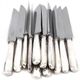 Cardeilhac, Christofle, 12 cheese knives, dessert, Minerva silver, Uniplat.