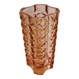 Rosaline pressed glass vase 1970