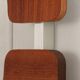 Vintage Wooden wall coat rack with hat shelf, 1960s