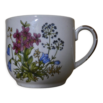 Tasse motif fleurs