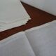 6 old monogrammed G cotton napkins