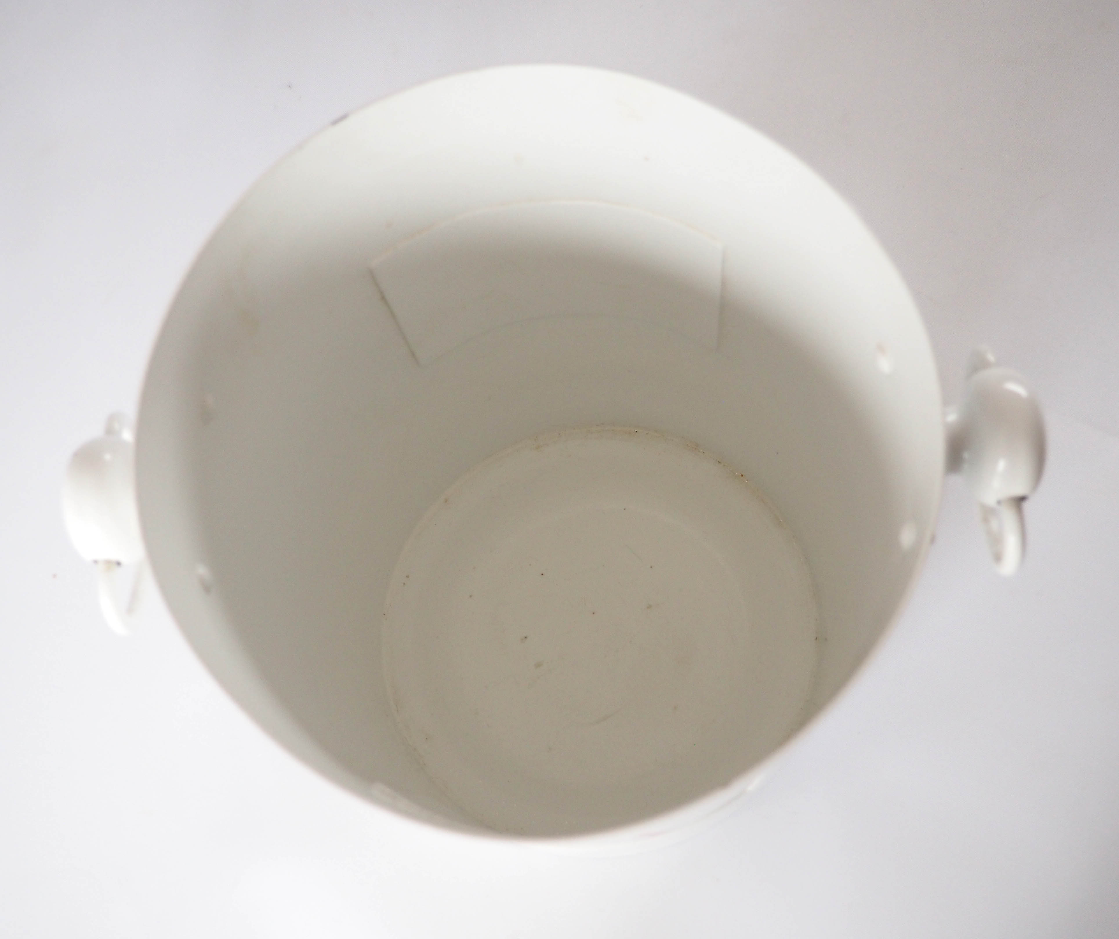 Seau à champagne en alu laqué blanc
