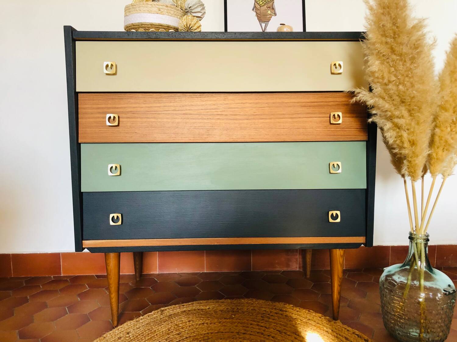 Vintage Scandinavian chest of drawers