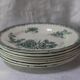 Set of 7 flat plates Sté Amandinoise St Amand, model Margot