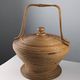 Large Rattan basket by Vivai del Sud, Italy 1960s