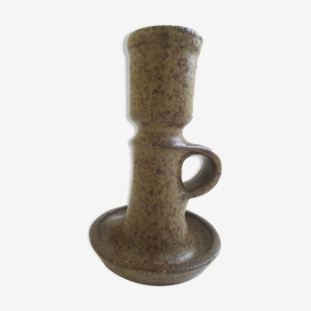 Pottery candlestick
