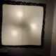 ARTELUCE applique murale carrée en verre de Murano et métal années 70/80