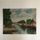 Tableau paysage fluvial
