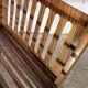 Vintage wooden folding magazine rack