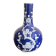 Ancient Blue Peking Bottle Vase China Chinese Prunus Flowers Qianlong
