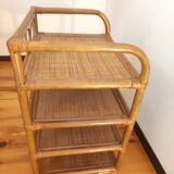 Rattan shelf