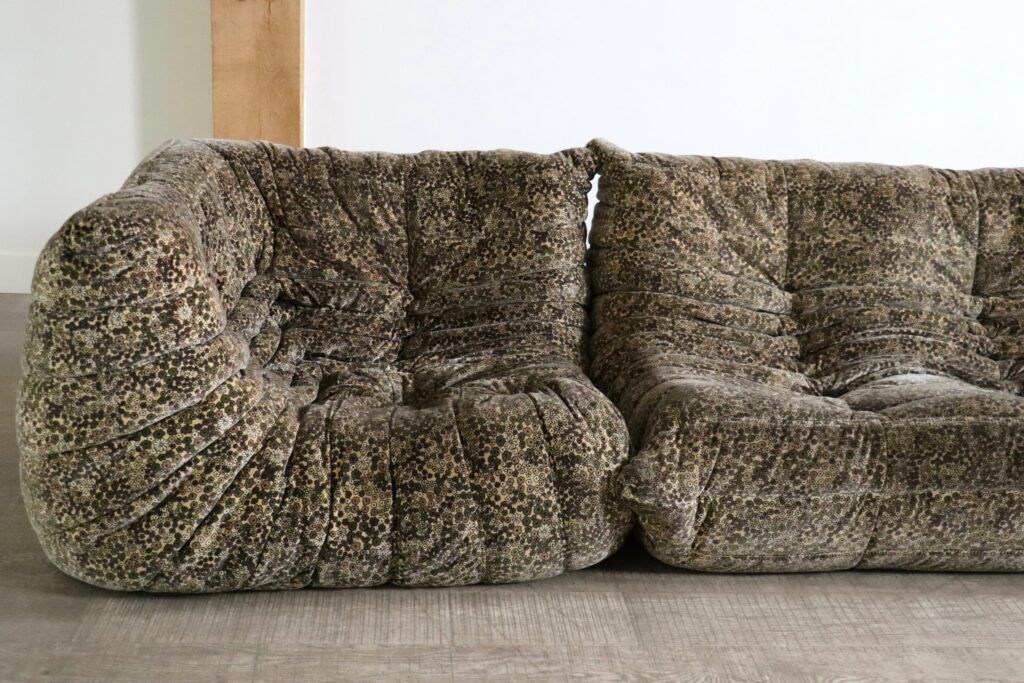 Ligne Roset Togo sofa set Liberty special edition by Michel Ducaroy, 1979