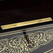 Napoleon III powder flask in blackened pear wood by Tahan - 1860-1880