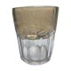 Vase de mariés gravé de 1889 en verre épais