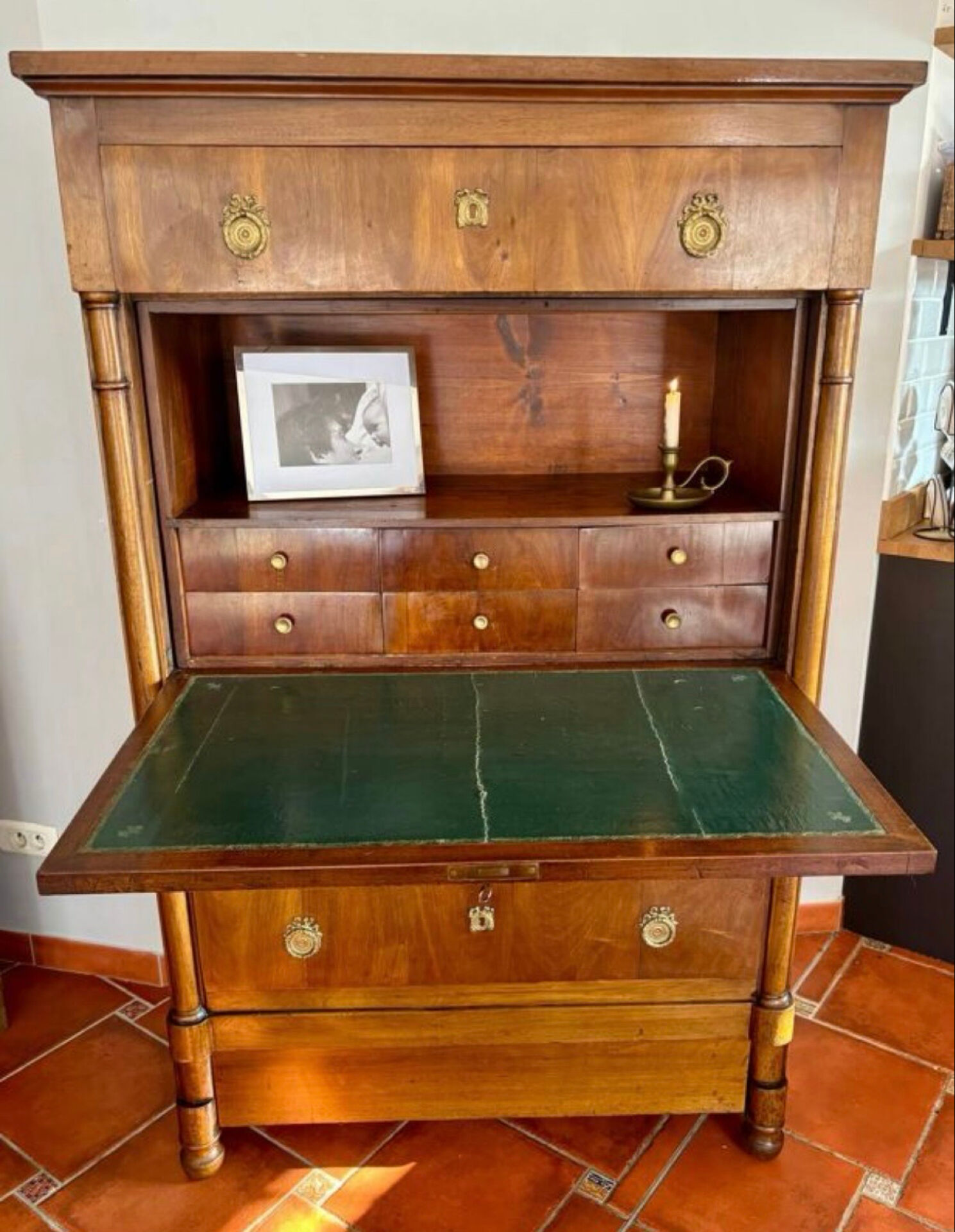 Empire walnut secretary