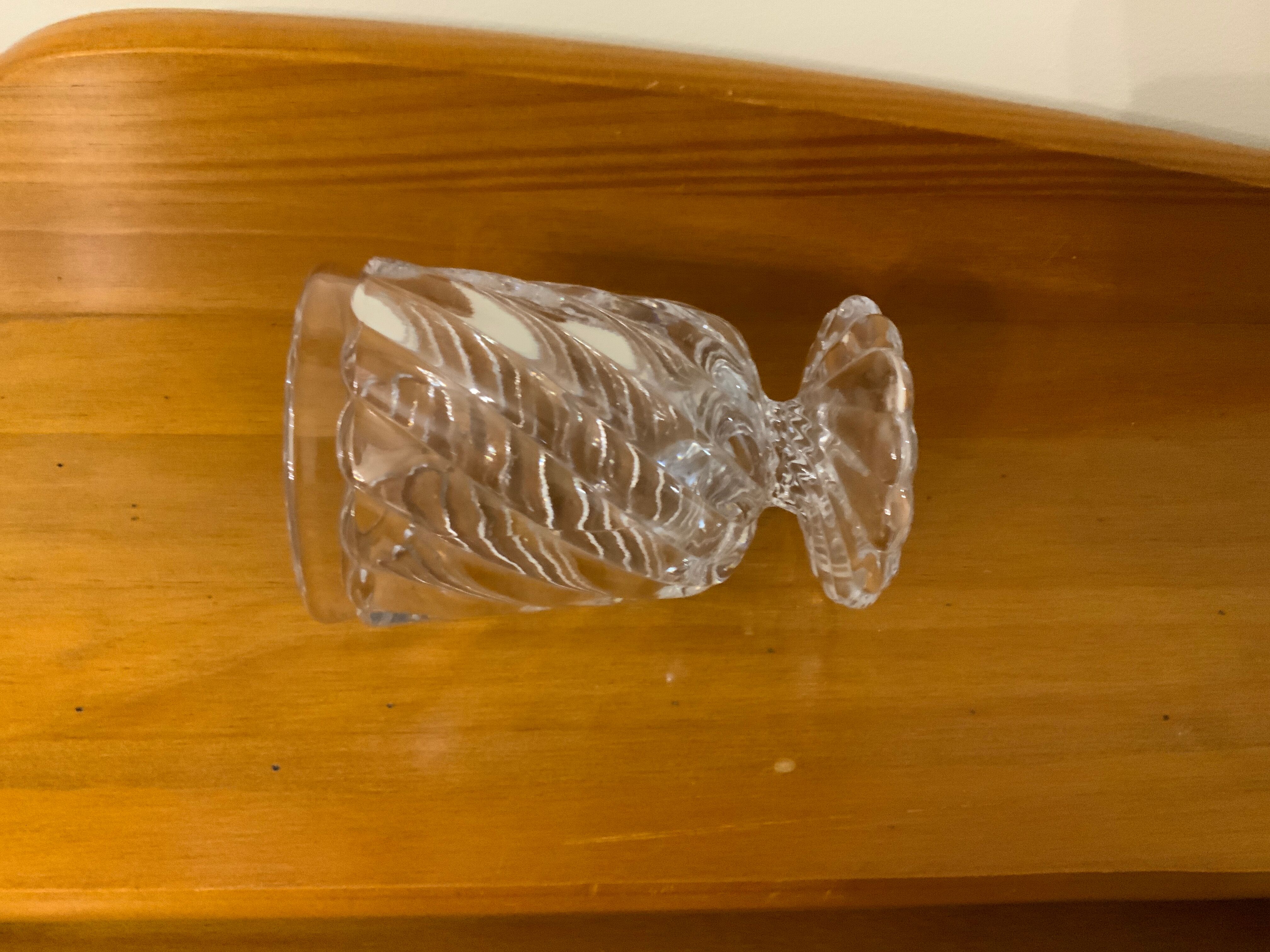 Baccarat vase stemmed glass