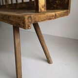 Old italian farm bench