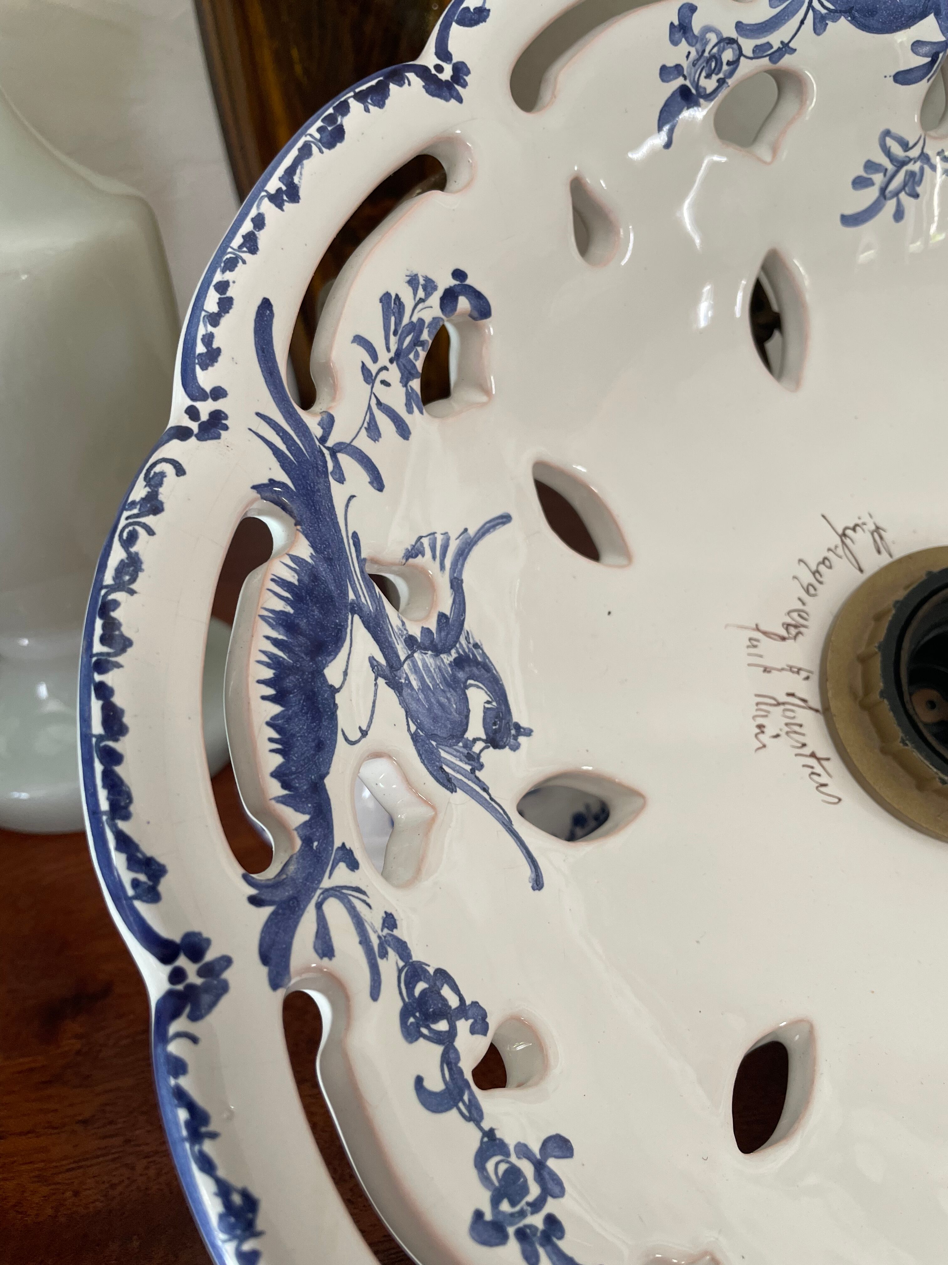 Suspension Vintage ceramic moustiers