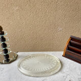 Oval pressed glass trifle art deco 1900