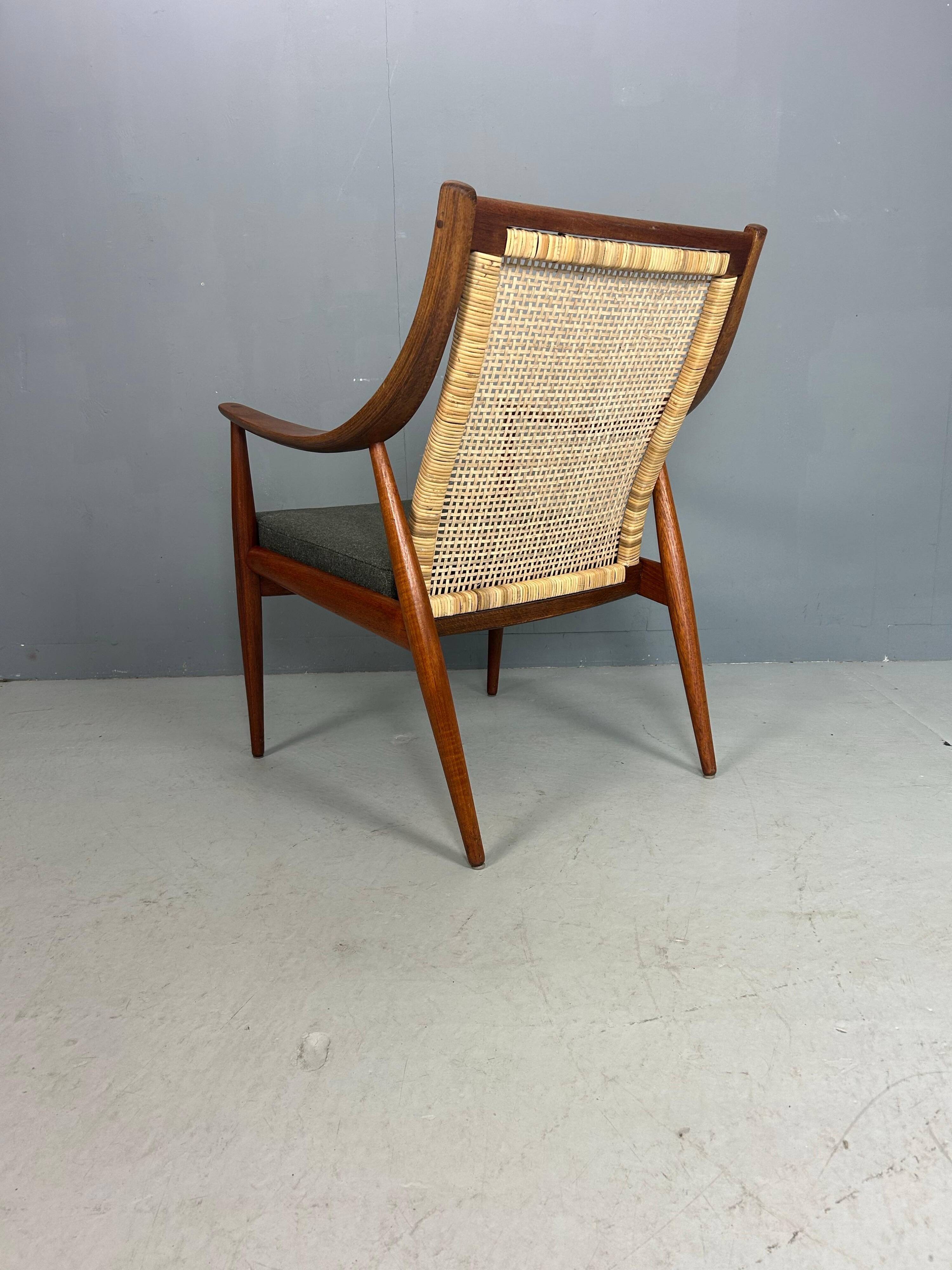 Peter Hvidt& Orla Mølgaard-Nielsen FD146 Cane Back Easy Chair, Denmark