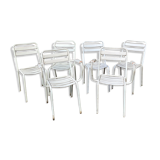 Set of chairs and garden armchairs Tolix 1950
