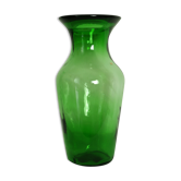 Thick glass vase from Italy, vintage.