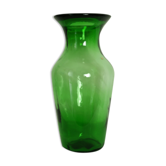 Vase de sol en verre épais Italie vintage