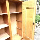 Parisian wardrobe in wood and rattan