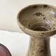 Pyrite stone candlestick vase, Alain Blanchard 1970