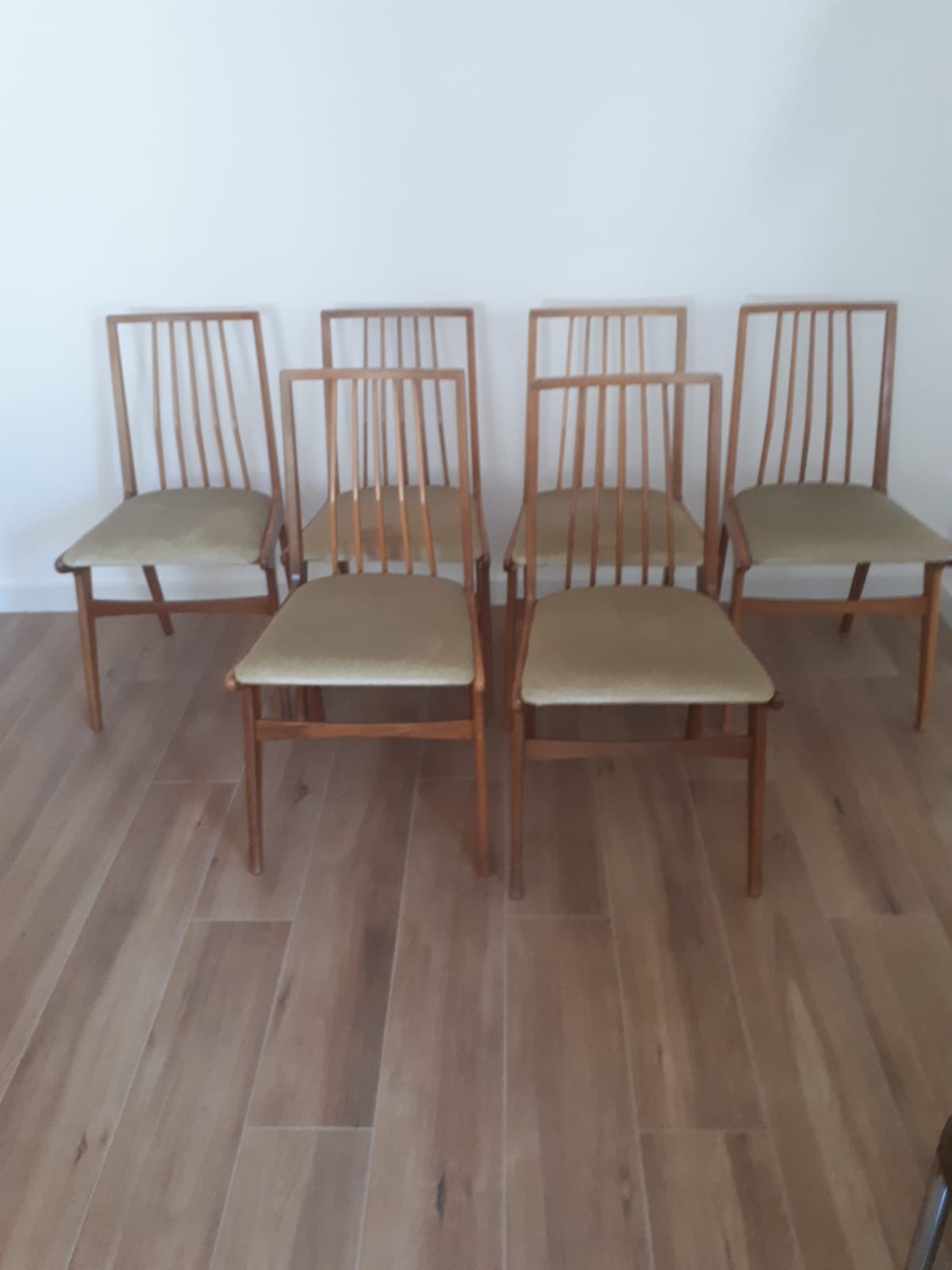 Set of six chairs, Germany, 60s
