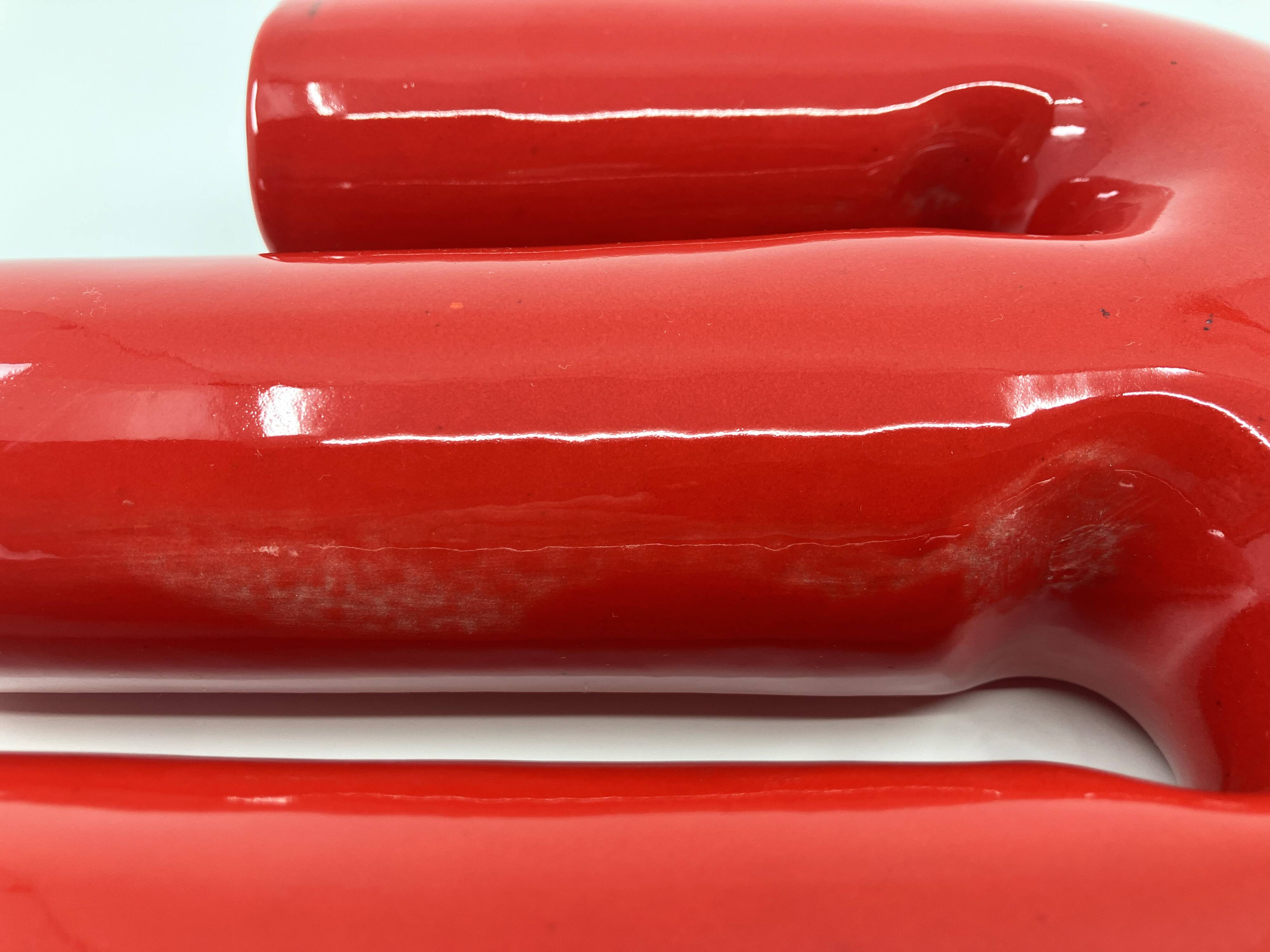 3-necked ceramic vase • space age • Italy • Circa 60/70