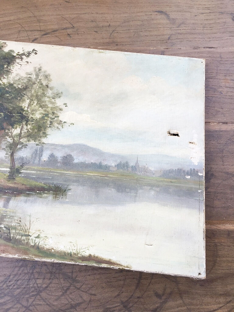 Landscape oil canvas