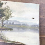 Landscape oil canvas