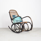Classic Thonet bentwood rocking chair by Ton, 1950