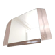 Hexagonal art deco mirror 70x47cm