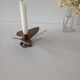 Brass butterfly candlestick
