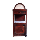 Bedside table curved wood austrian 1900 modernist mahogany