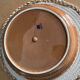 Vintage pie dish in barbotine apple pie Silea