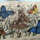 Old engraving from 1886 - Tropical butterflies (1) vintage nature print