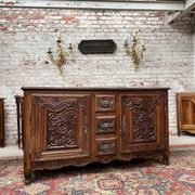 Provencal Buffet In Molded Oak Period Louis XV XVIII Eme Century