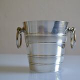 Vintage silver metal ice bucket