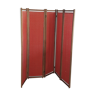 screen large old wood and fabric 5 panels