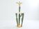 Brass cactus and parrot sculpture console Alain Chervet 1989