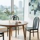 Set of 3 black Baumann chairs, Argos model.
