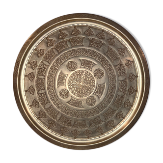 Copper Buddhist tray